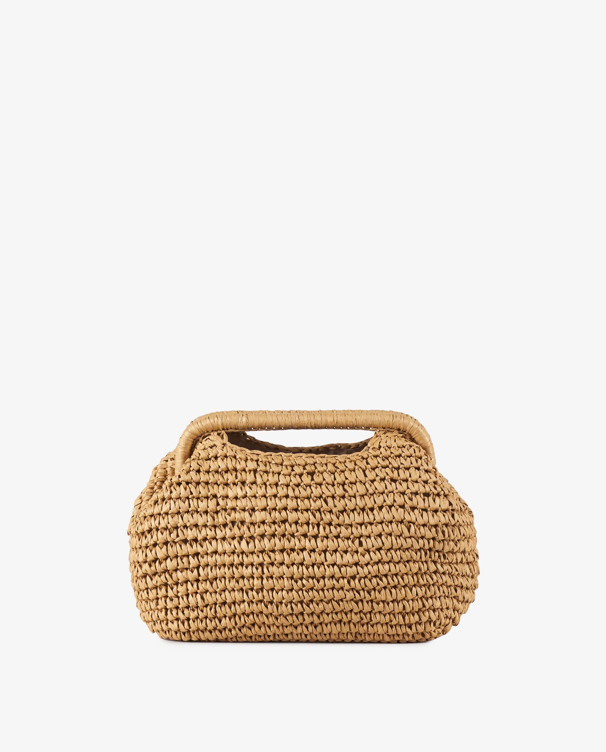 CLUTCH RAFIA NATURAL