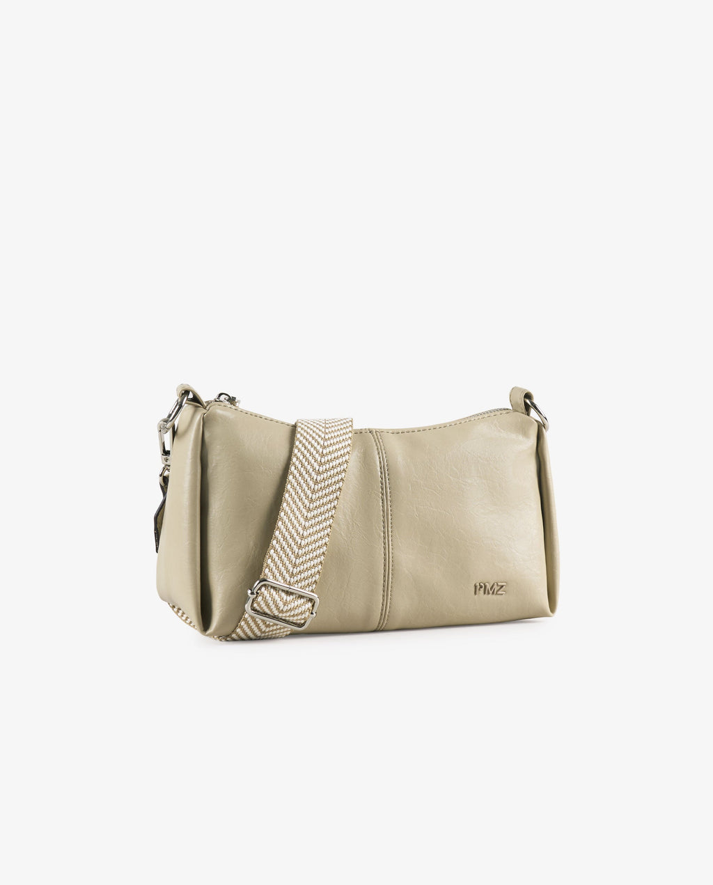 BANDOLERA EFECTO PIEL BEIGE