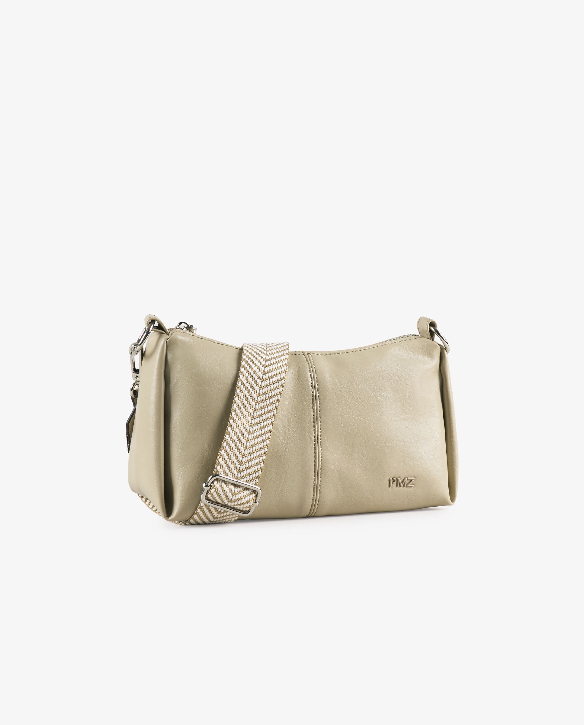 BANDOLERA EFECTO PIEL BEIGE