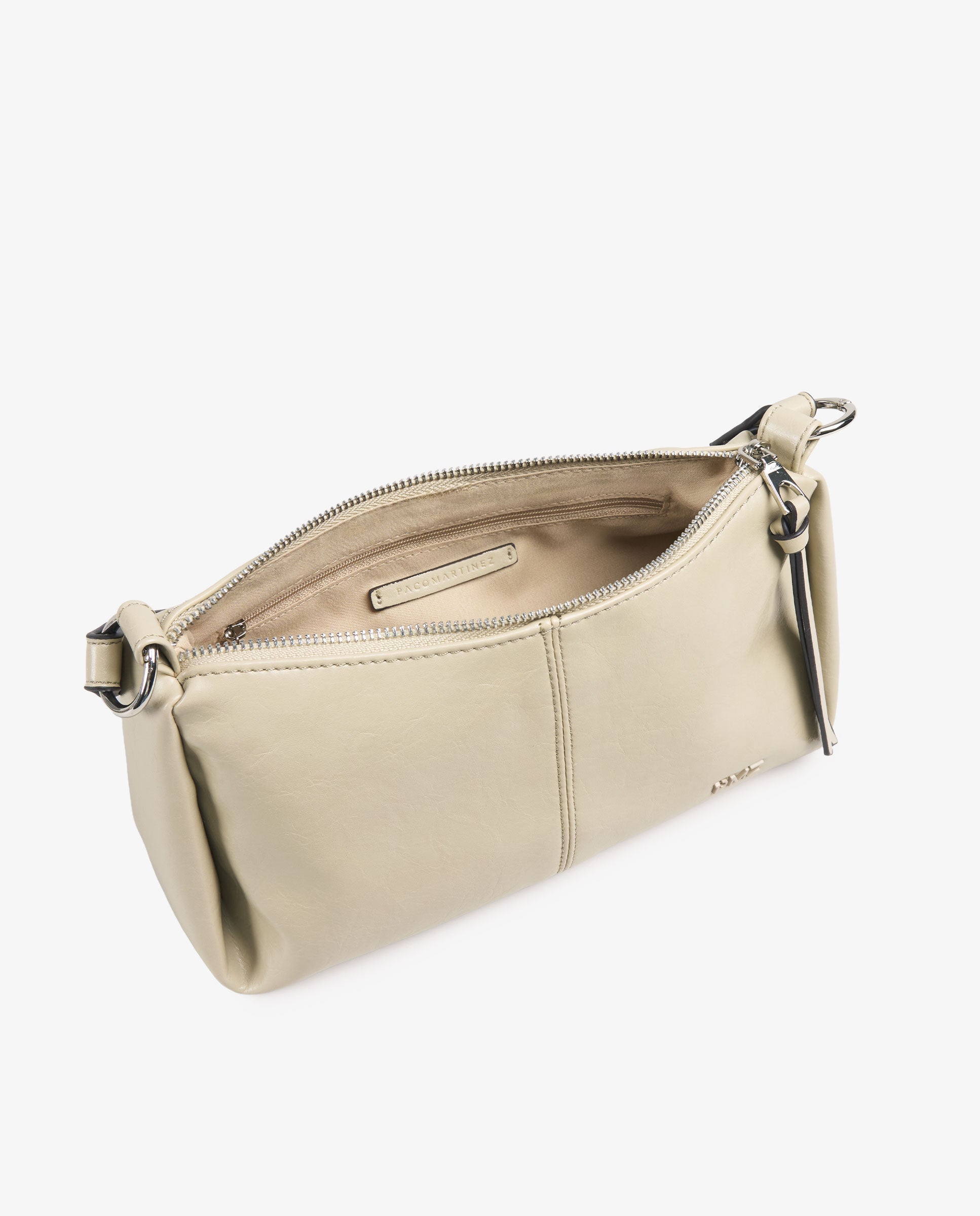 BANDOLERA EFECTO PIEL BEIGE