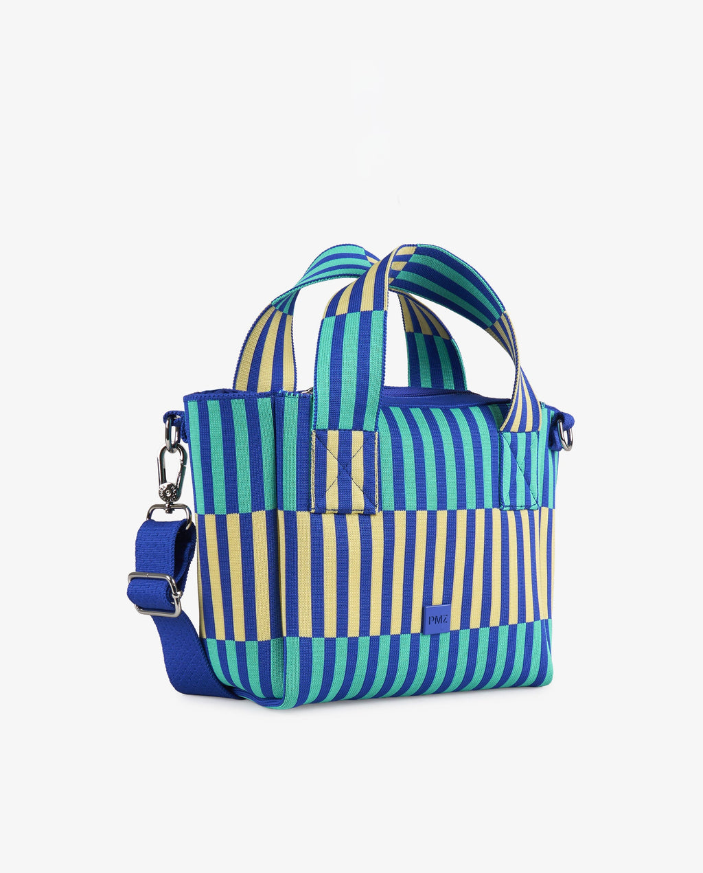 TOTE RAYAS AZUL
