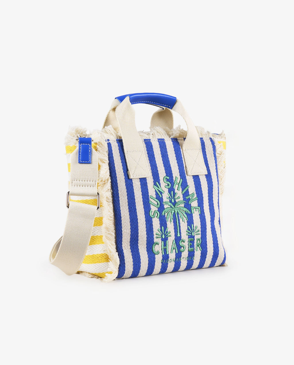 BOLSO RAYAS AZUL