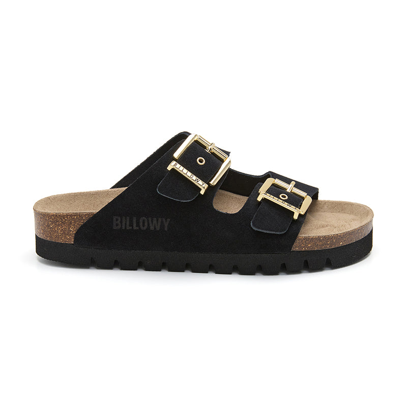 Sandalia Malibú de Plataforma en Negro para Mujer