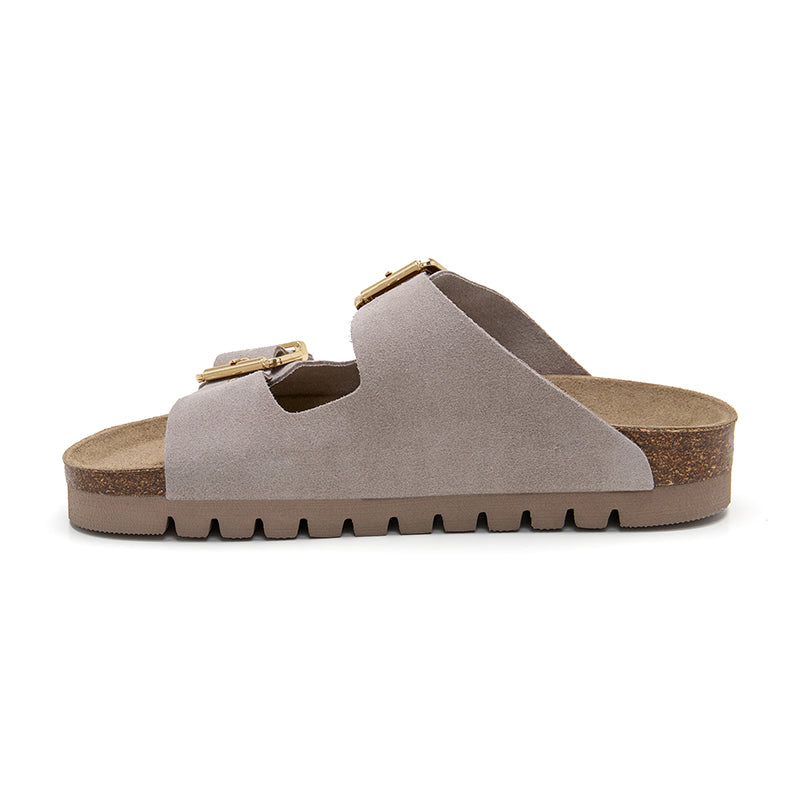 Sandalia Malibú con plataforma para mujer en taupe