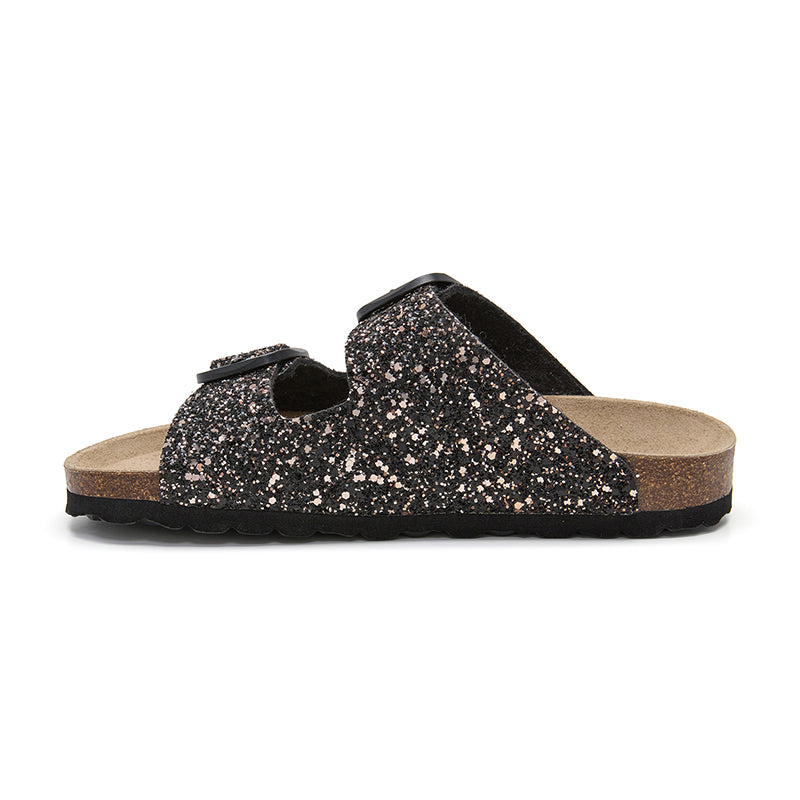 Sandalia Malibú Cobre Negro para Mujer - Estilo y Comodidad