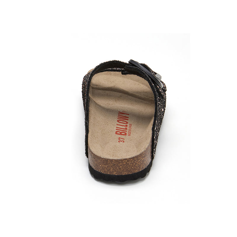 Sandalia Malibú Cobre Negro para Mujer - Estilo y Comodidad
