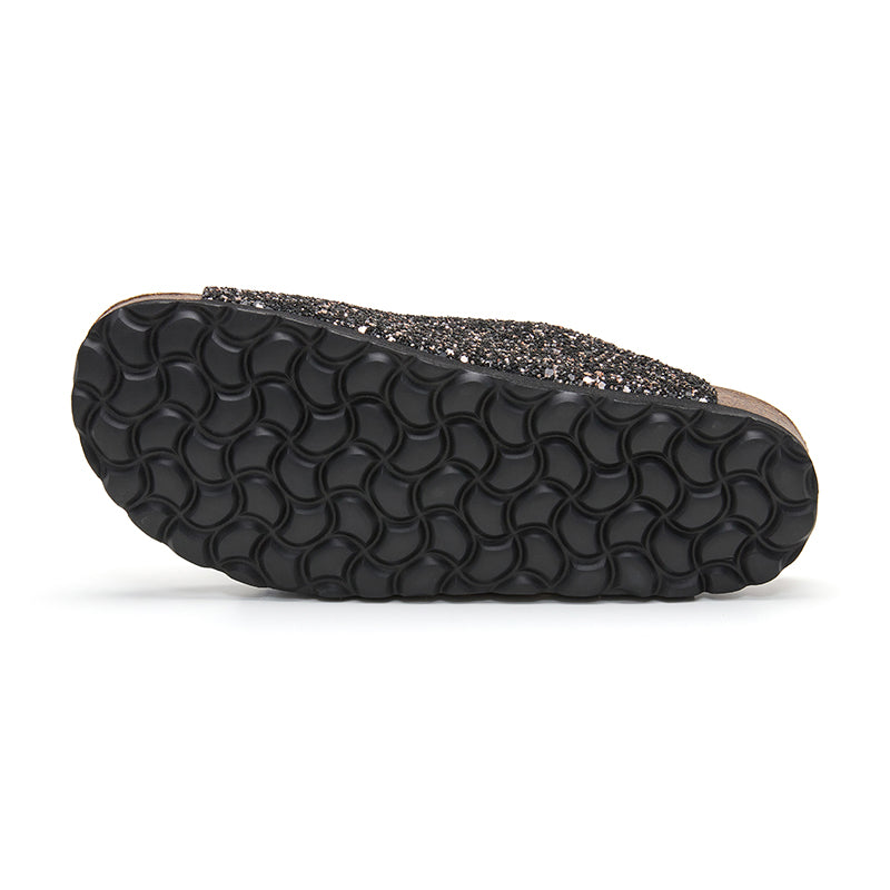 Sandalia Malibú Cobre Negro para Mujer - Estilo y Comodidad