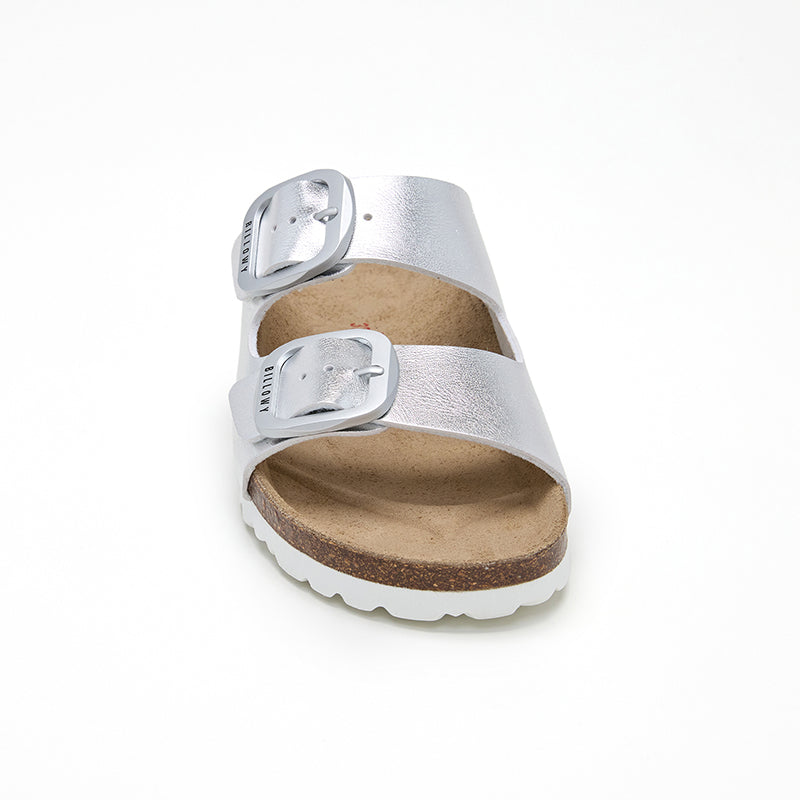 Sandalia Malibú Plateada para Mujer - Brillo y Estilo Veraniego