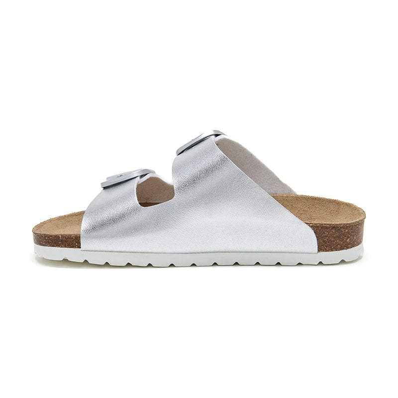 Sandalia Malibú Plateada para Mujer - Brillo y Estilo Veraniego