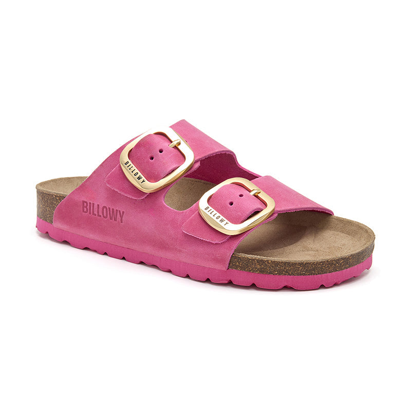 Sandalia Malibú Natural en Magenta Fucsia para Mujer