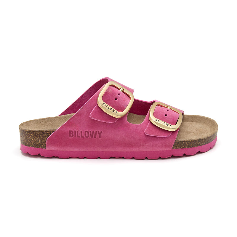 Sandalia Malibú Natural en Magenta Fucsia para Mujer