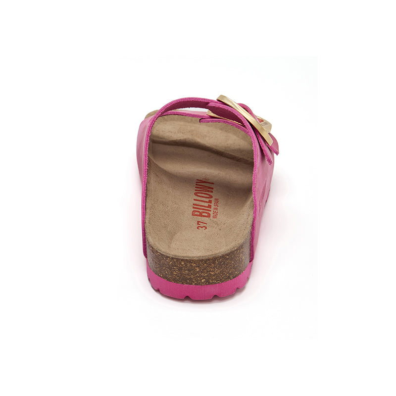 Sandalia Malibú Natural en Magenta Fucsia para Mujer