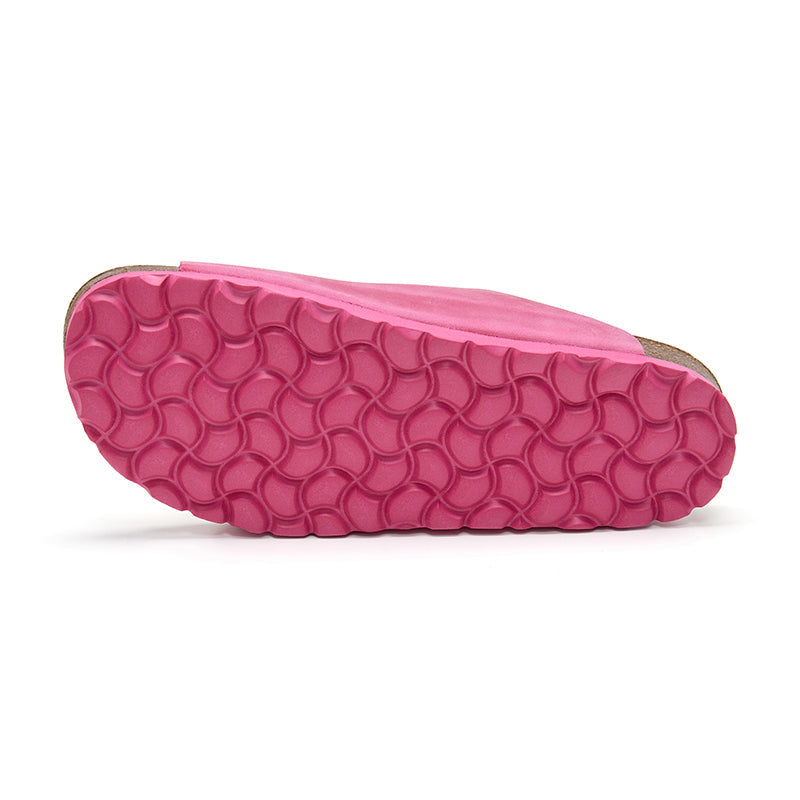 Sandalia Malibú Natural en Magenta Fucsia para Mujer