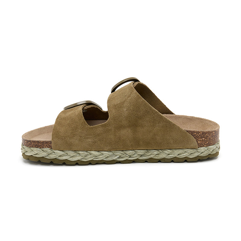 Sandalia Venice para mujer en caqui - Estilo caza