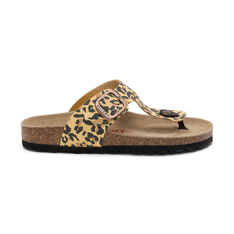 Sandalia Dakota Leopardo Marrón para Mujer