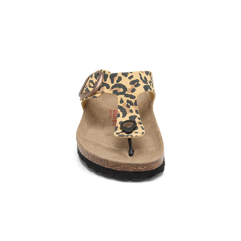Sandalia Dakota Leopardo Marrón para Mujer