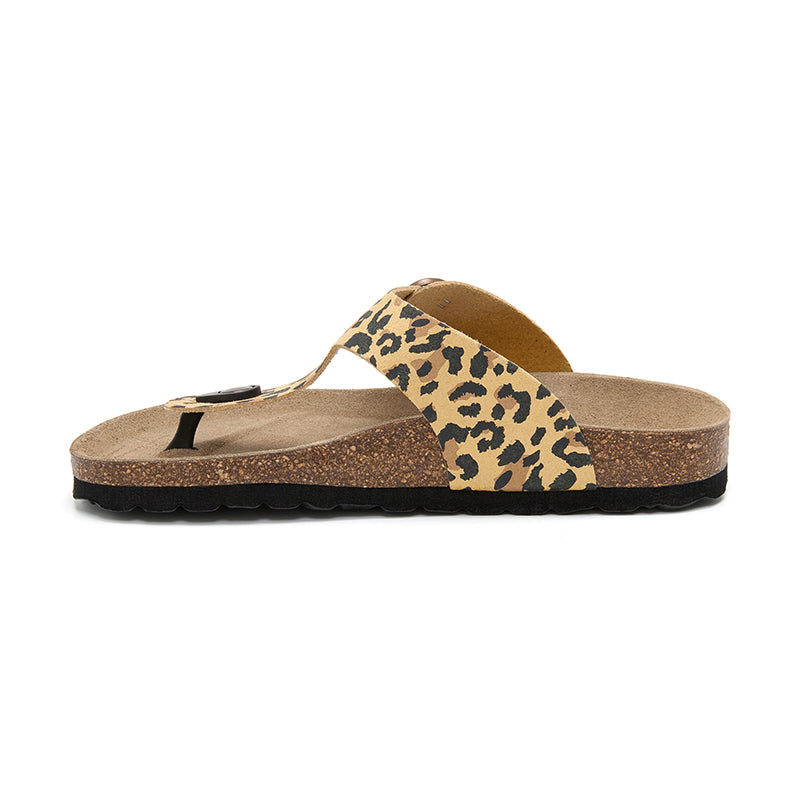 Sandalia Dakota Leopardo Marrón para Mujer