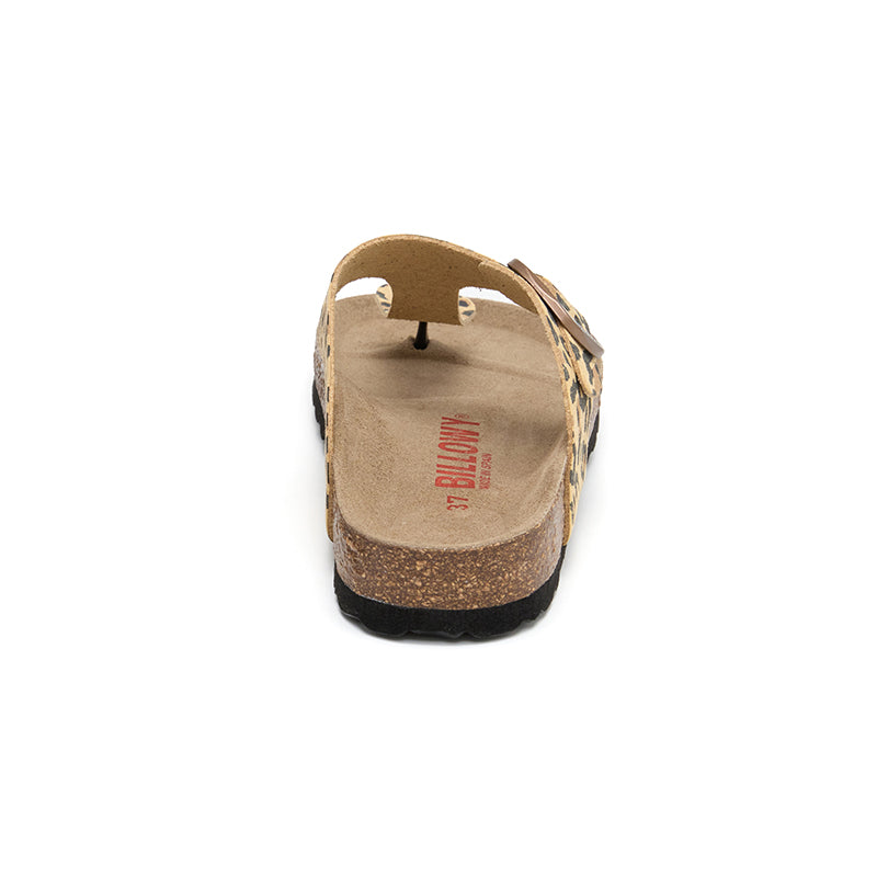Sandalia Dakota Leopardo Marrón para Mujer