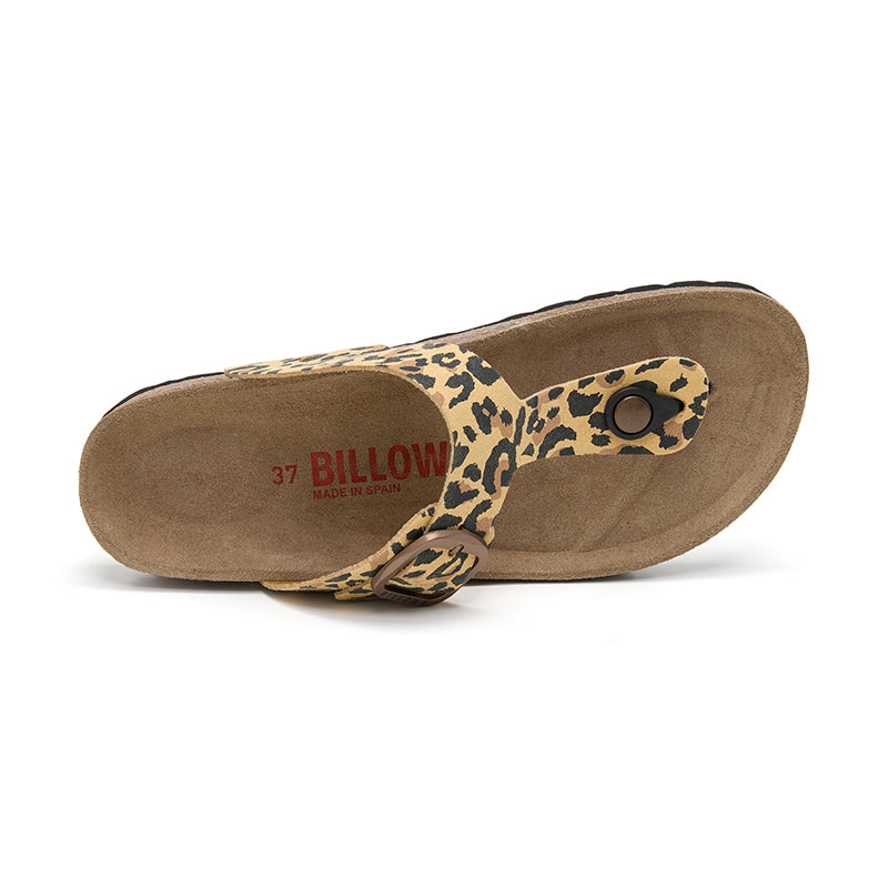 Sandalia Dakota Leopardo Marrón para Mujer