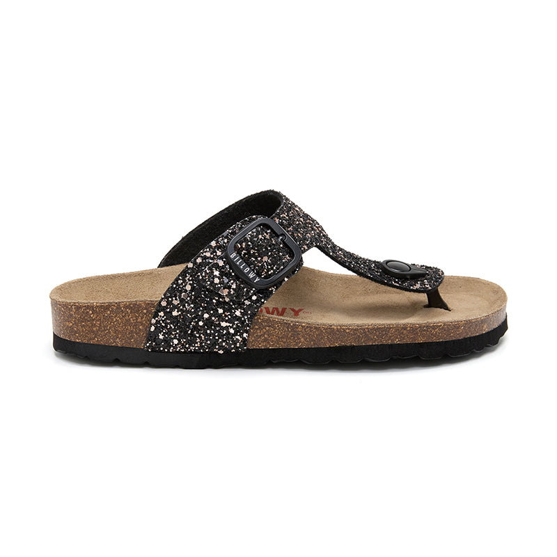 Dakota Sandalia para Mujer en Cobre y Negro