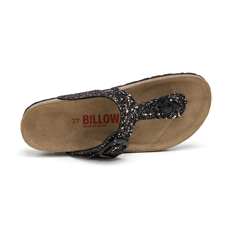 Dakota Sandalia para Mujer en Cobre y Negro