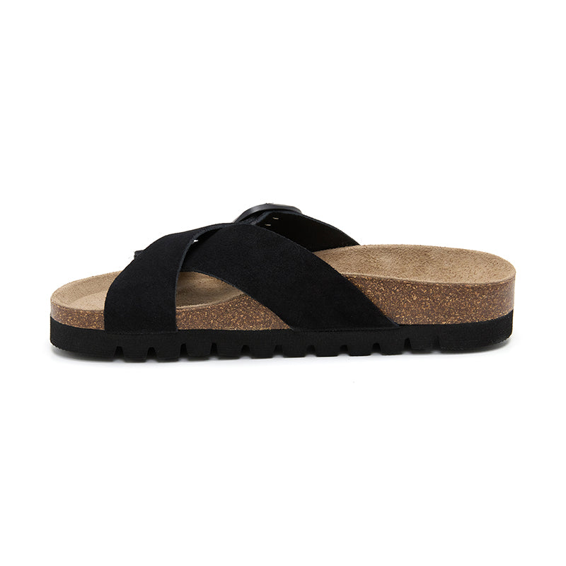 Sandalia Golden Bay negra para mujer - estilo y comodidad