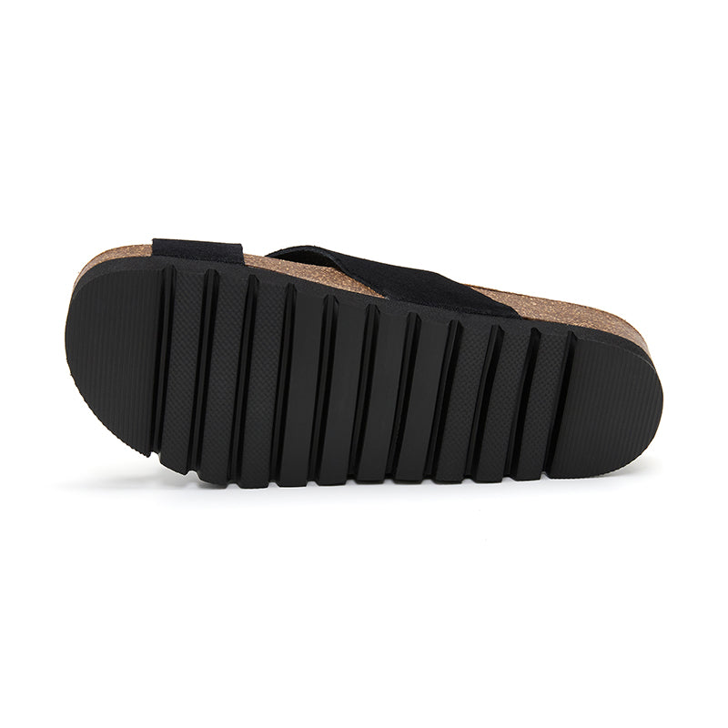 Sandalia Golden Bay negra para mujer - estilo y comodidad