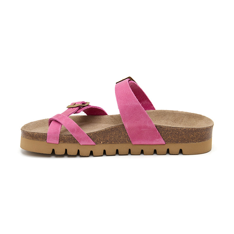 Sandalia Nashville Magenta para Mujer - Estilo Vibrante y Cómoda