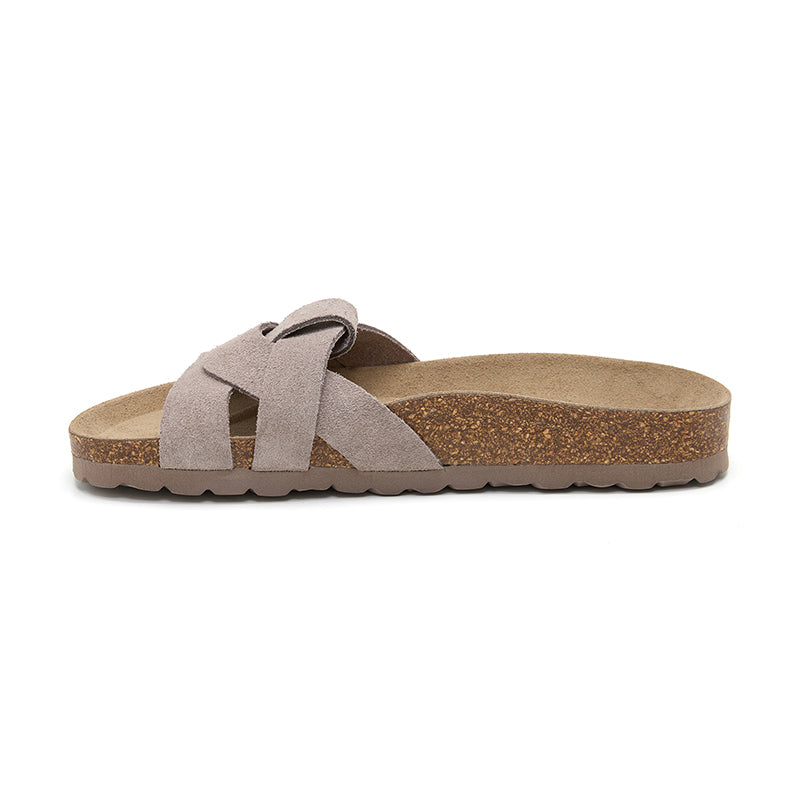 Sandalia Monterey para Mujer - Taupe y Marrón, Estilo y Comodidad