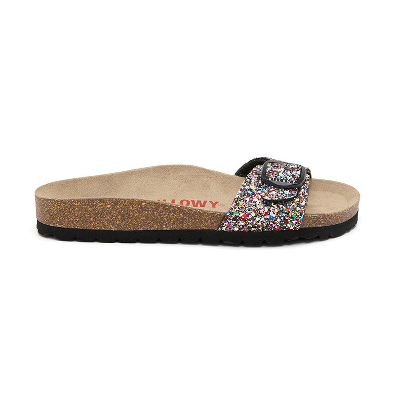 Sandalia Santa Monica para Mujer - Multicolor y Negro