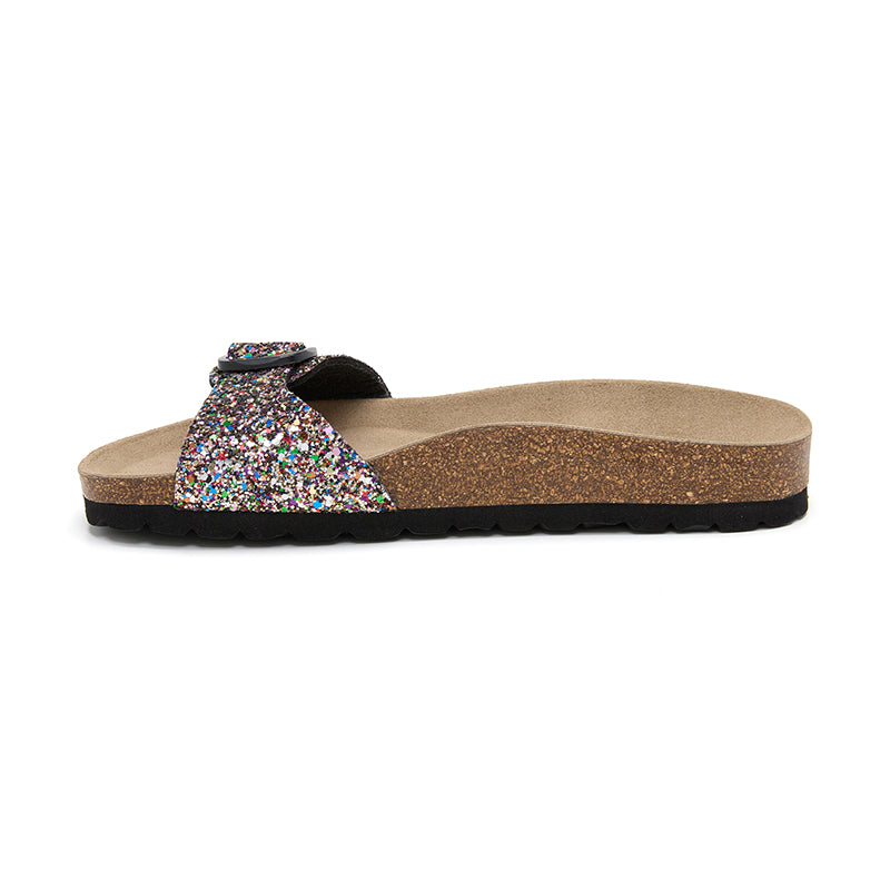 Sandalia Santa Monica para Mujer - Multicolor y Negro