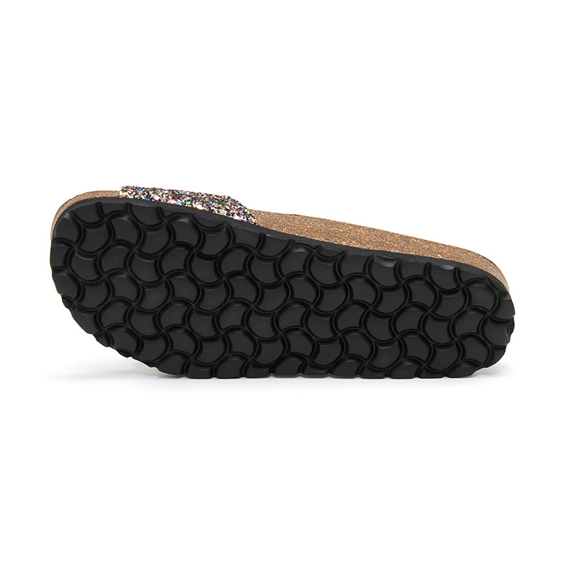 Sandalia Santa Monica para Mujer - Multicolor y Negro