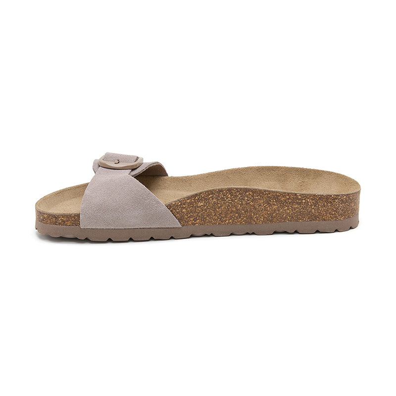 Sandalia Santa Monica para Mujer - Taupe y Marrón, Estilo y Comodidad