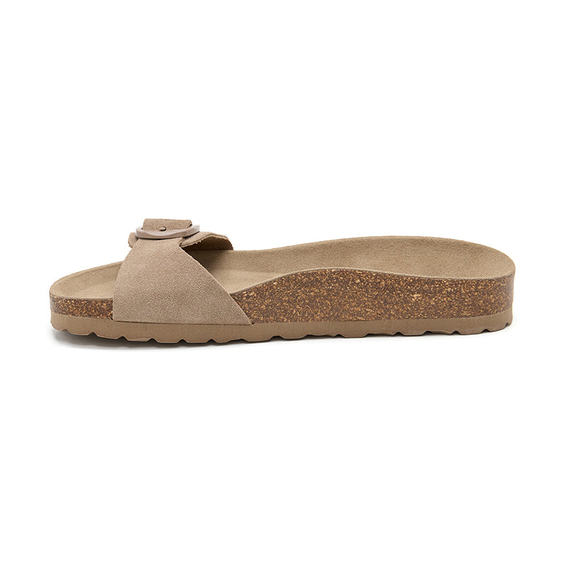 Sandalia Santa Monica Arena Beige para Mujer – Cómoda y Estilosa