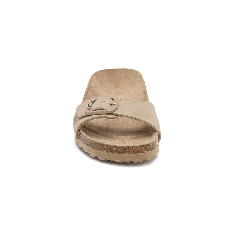 Sandalia Santa Monica para Mujer – Beige y Marrón Claro, estilo y comodidad