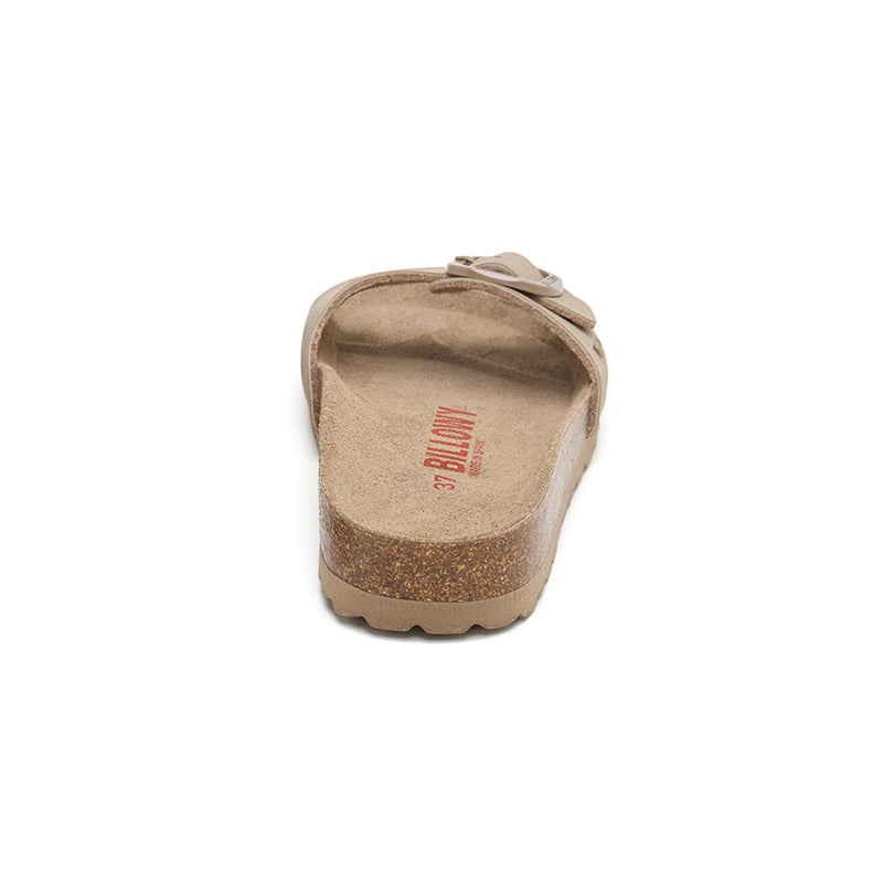 Sandalia Santa Monica para Mujer – Beige y Marrón Claro, estilo y comodidad