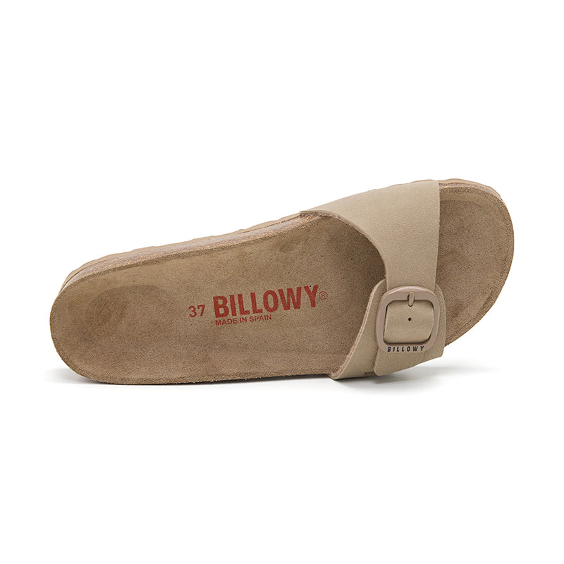 Sandalia Santa Monica para Mujer – Beige y Marrón Claro, estilo y comodidad