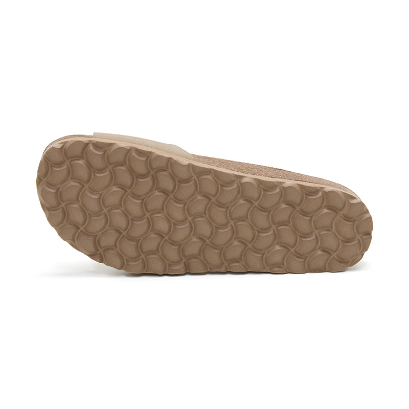 Sandalia Santa Monica para Mujer – Beige y Marrón Claro, estilo y comodidad