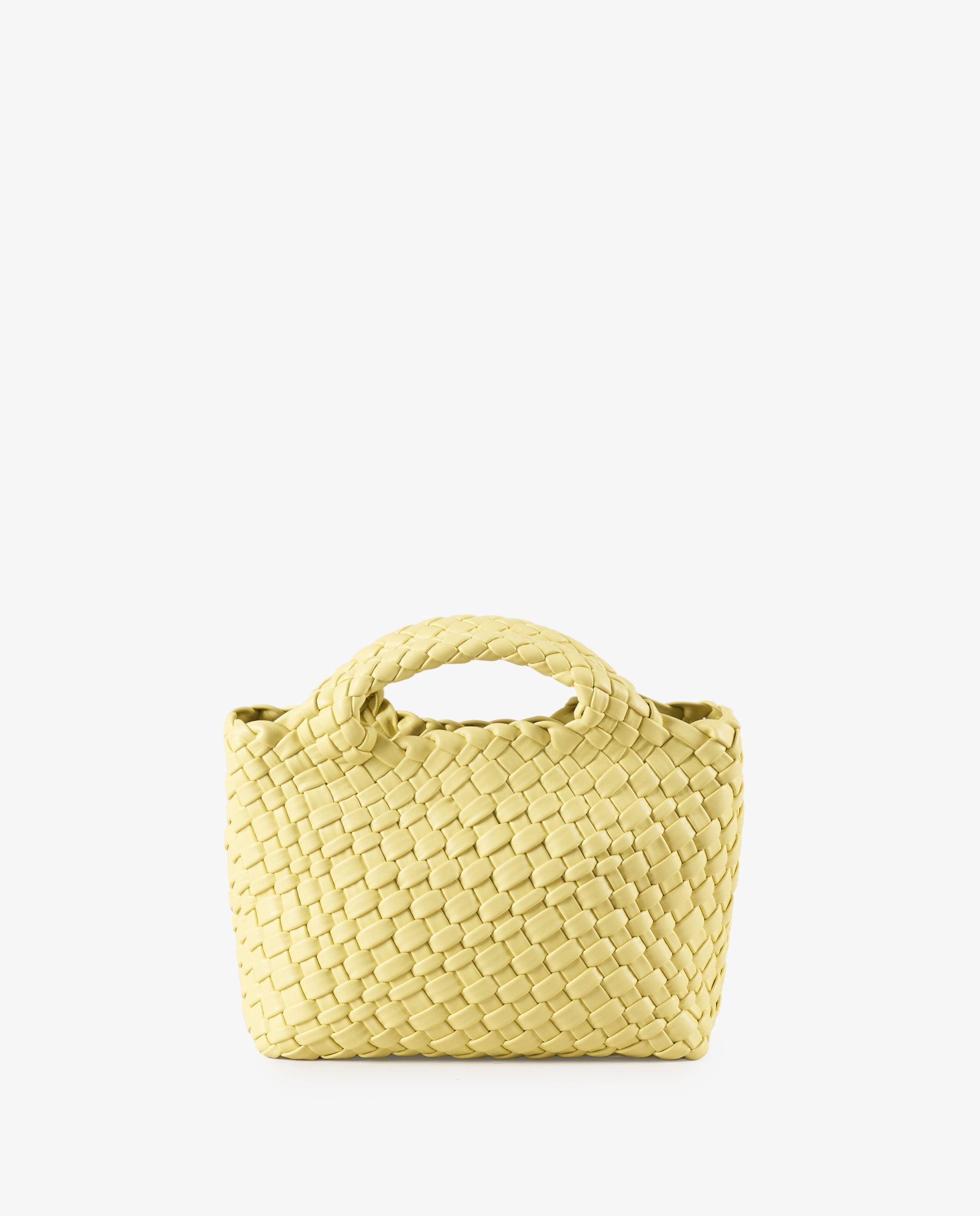 MINI TOTE TRENZADO AMARILLO