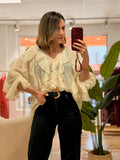 Blusa Volante Blanca | Amelia