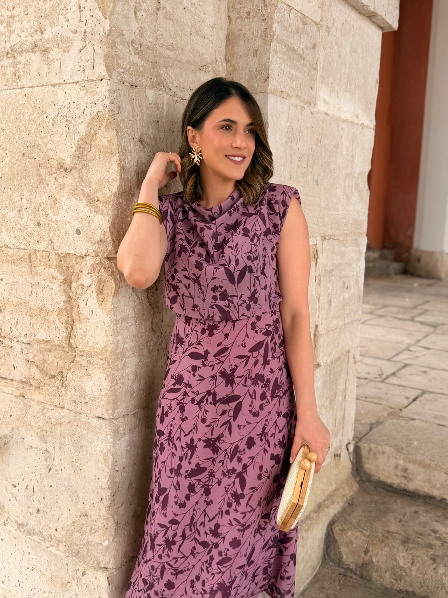 Vestido midi malva  | Daria