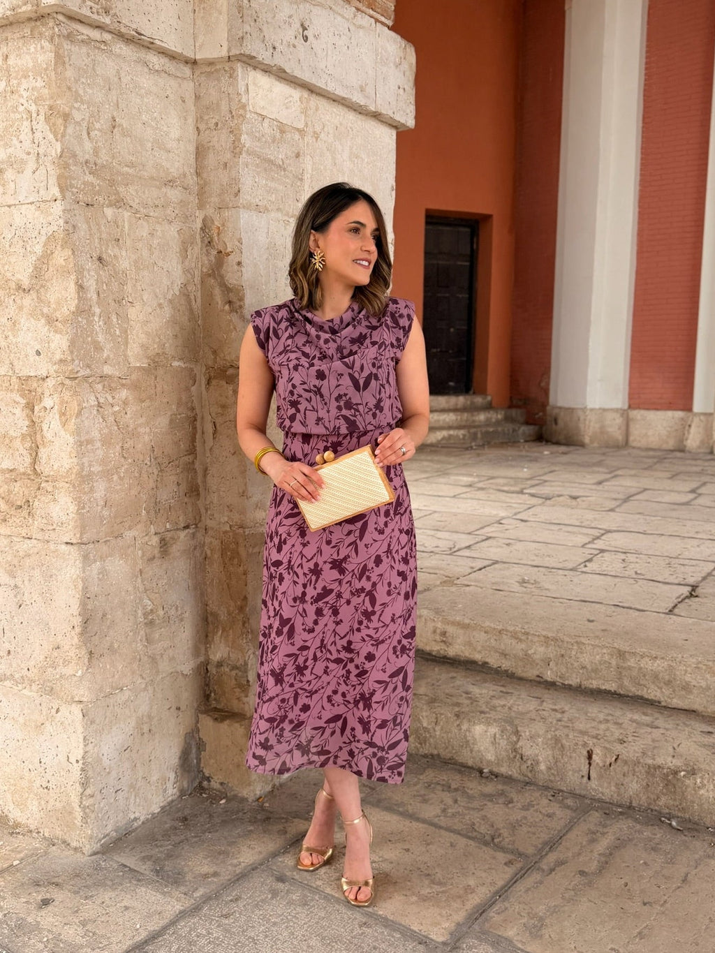 Vestido midi malva  | Daria