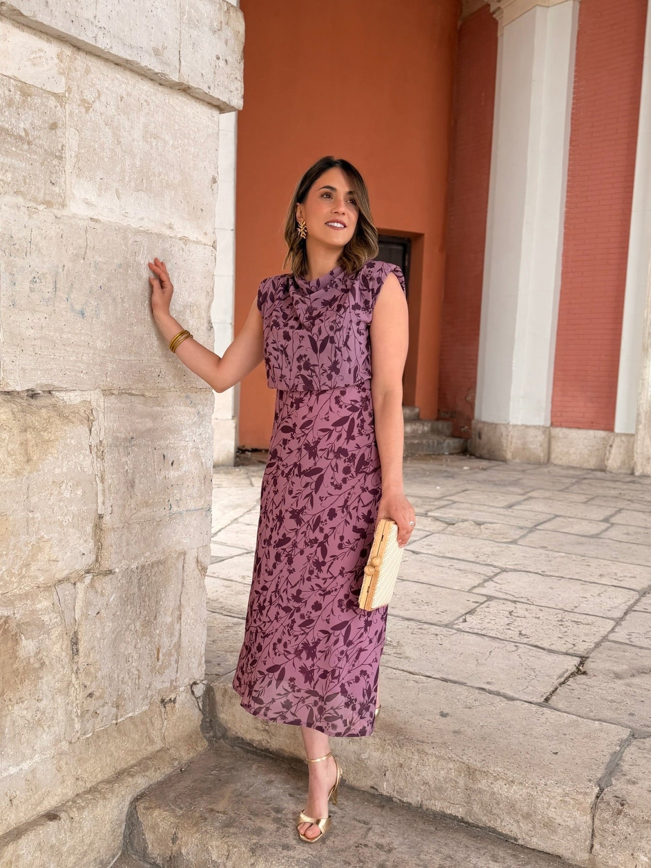 Vestido midi malva  | Daria