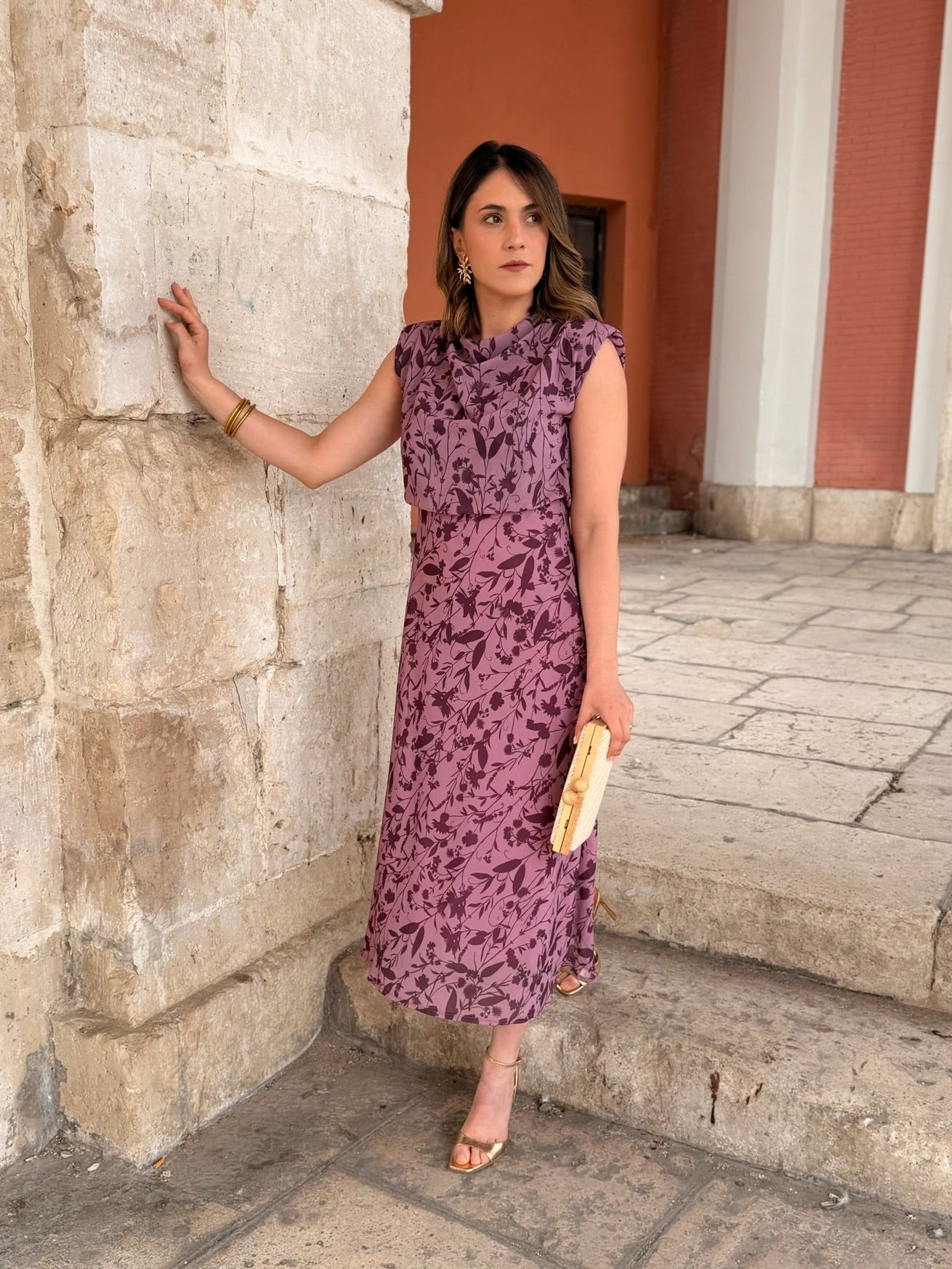 Vestido midi malva  | Daria