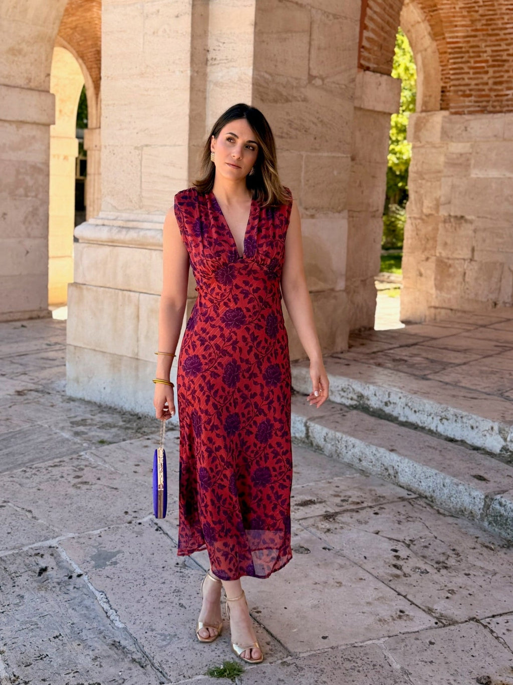 Vestido Midi Estampado | Yara