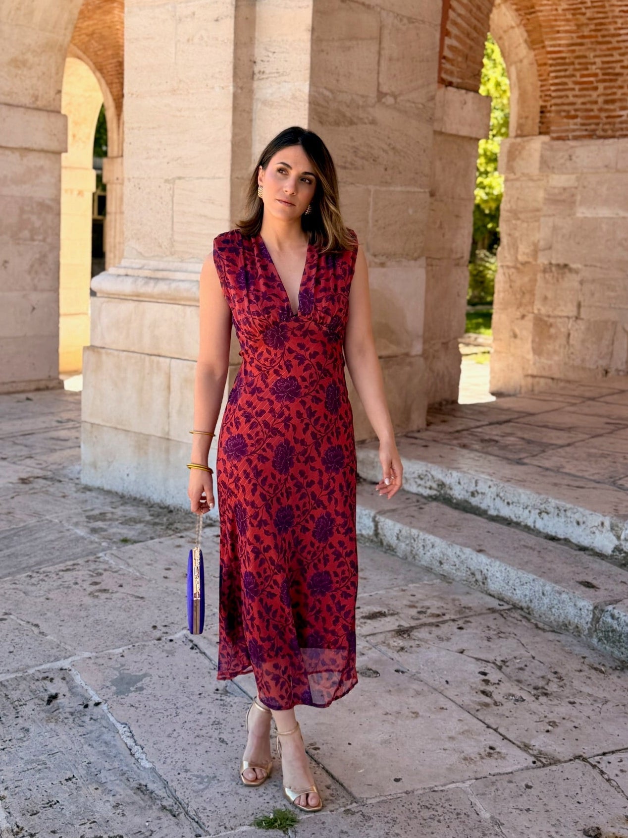 Vestido Midi Estampado | Yara