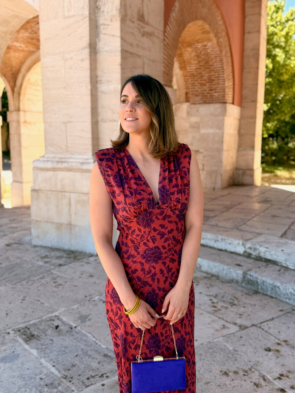 Vestido Midi Estampado | Yara