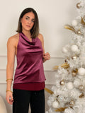 Top terciopelo y gasa rosa  | Party