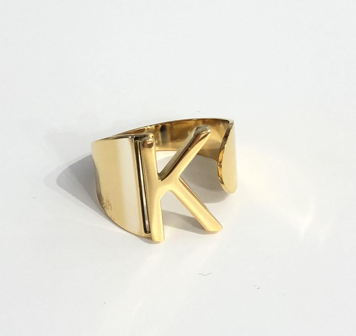 Anillo personalizado letter | Scar