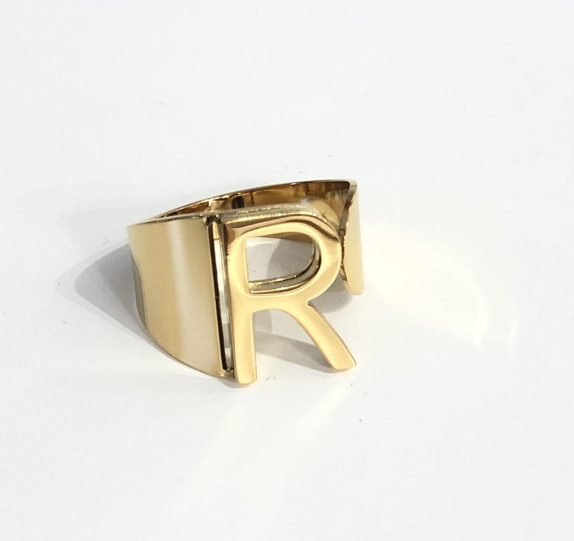 Anillo personalizado letter | Scar